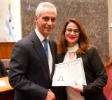 Naturalization Ceremony in City Council Chambers on President's Day, 2017